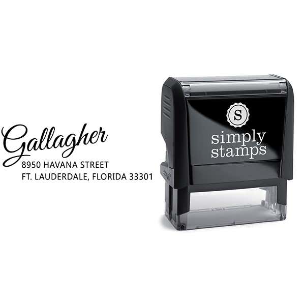 Gallagher Drive-In Trendy Address Stamp Body and Design
