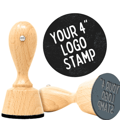 4 inch Custom Logo Stamp - alternate view