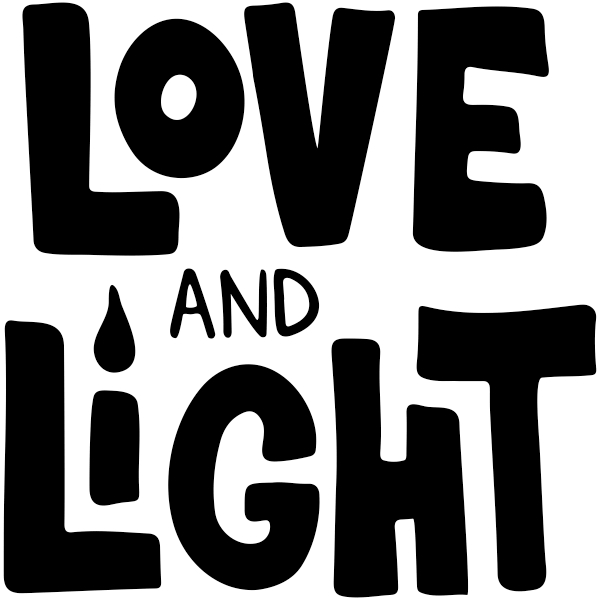 Love and Light 2x2 Craft Stamp