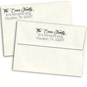 Lovely Script Custom Address Stamp
