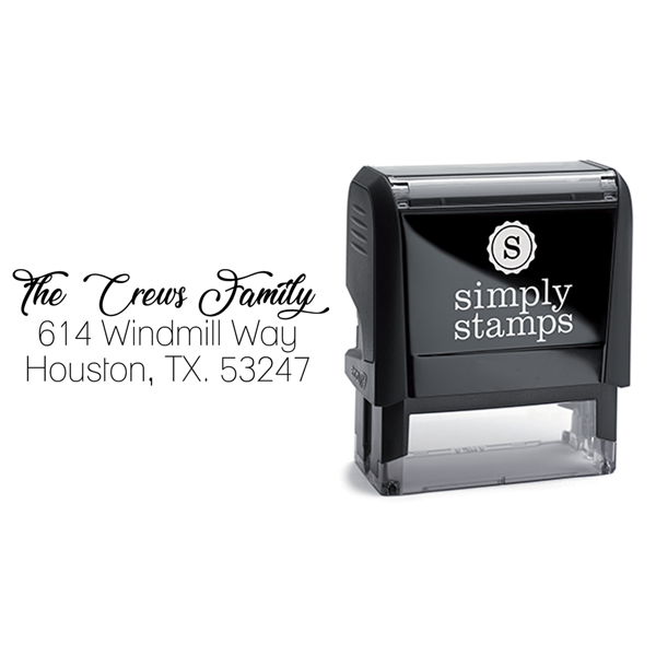 Lovely Script Custom Address Stamp