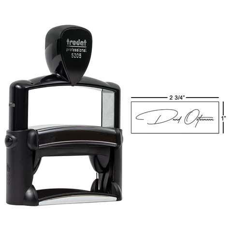 Signature Trodat Professional 5205 Stamp with 1" x 2.75" Impression Size