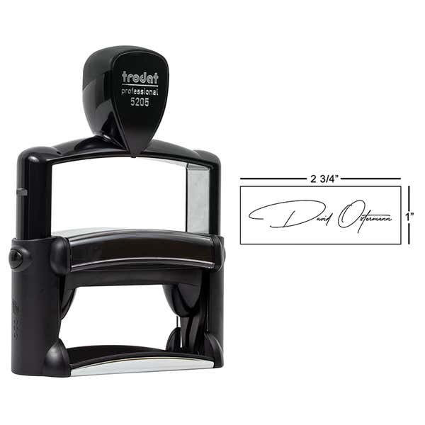 Signature Trodat Professional 5205 Stamp with 1" x 2.75" Impression Size