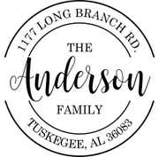 Anderson Round Self-Inking Return Address Stamp