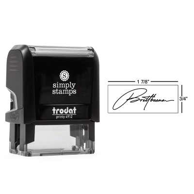Medium Self-Inking Signature Custom Stamp