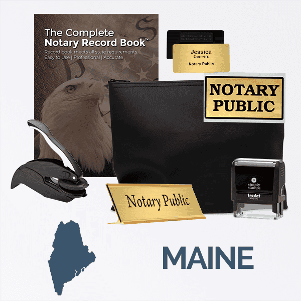 Maine Deluxe Notary Kit