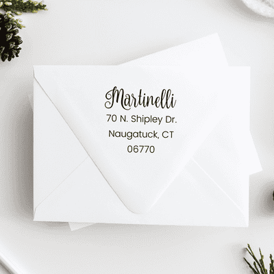 Martinelli Address Stamp - alternate view