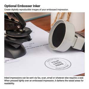 Add ink to your embosser to make your impression stand our