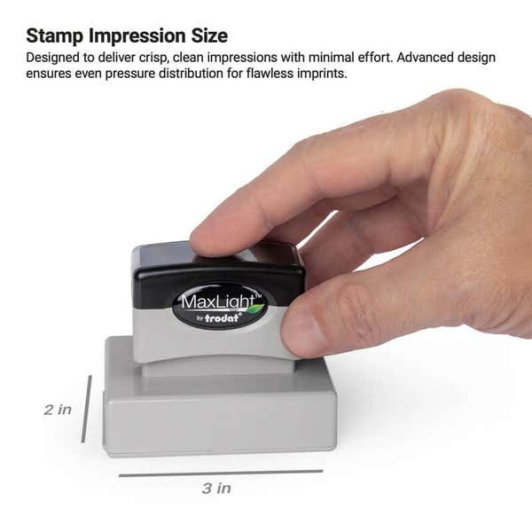 Stamp Size Impression Size