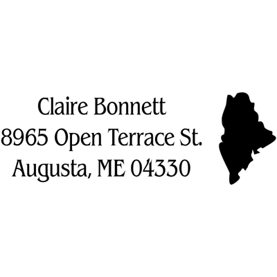 Maine Return Address Stamp