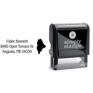 Maine Return Address Stamp Body and Design
