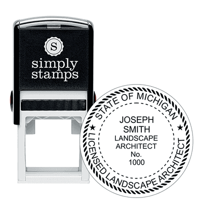 Michigan Landscape Architect Seal - alternate view