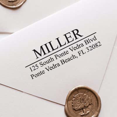 Last Name Address Stamp