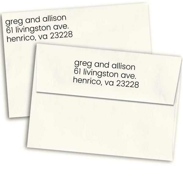 Minimalist Left Custom Address Stamp