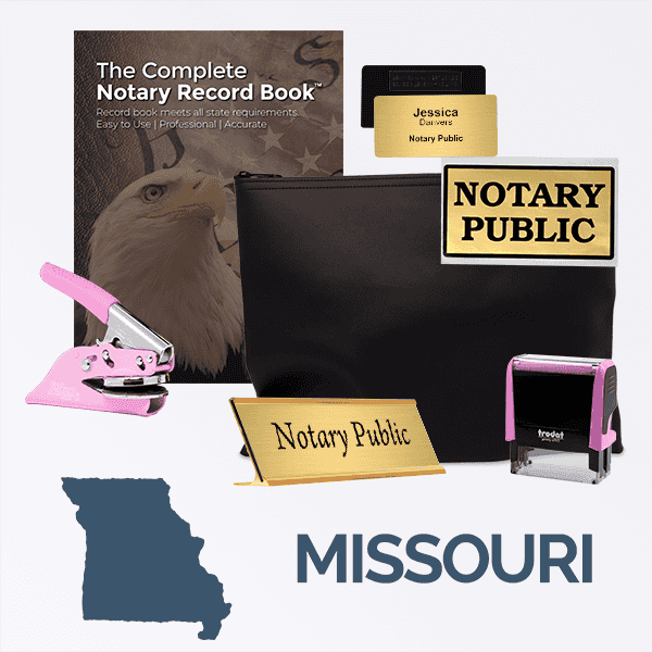 Missouri Pink Deluxe Notary Kit