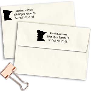 Minnesota Return Address Stamp Imprint Example