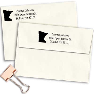 Minnesota Return Address Stamp - alternate view