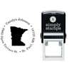 Minnesota Round Address Stamp Body and Design
