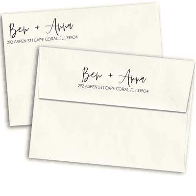 Mod Brush Script Custom Address Stamp - alternate view