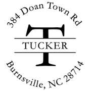 Monogram Self-Inking Return Address Rubber Stamp