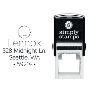 Monogram Custom Address Stamp