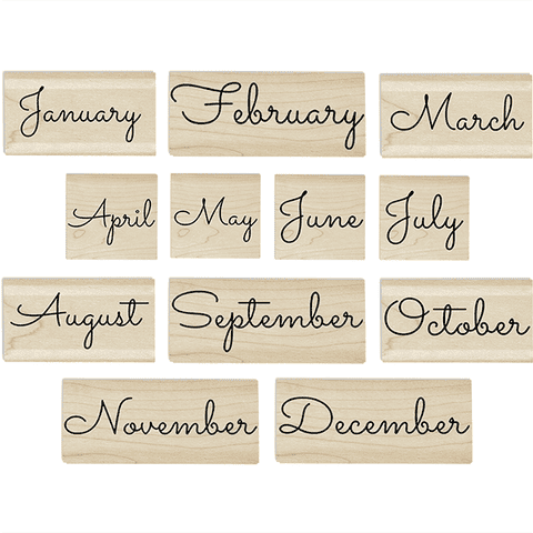 Months of the Year Stamp Set