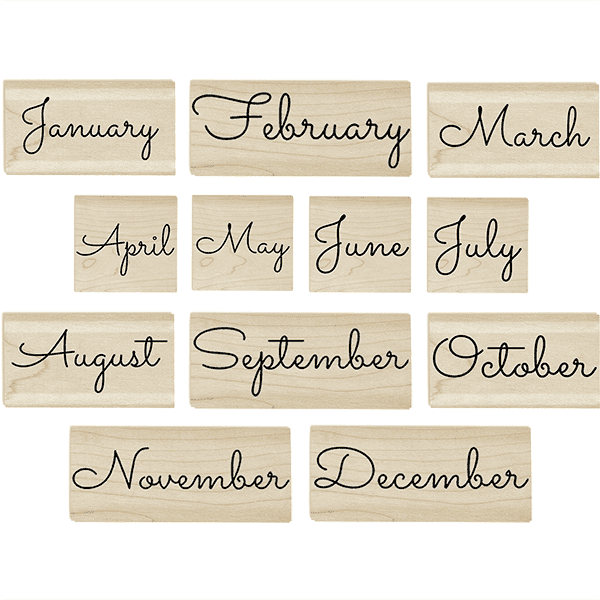 Months of the Year Stamp Set