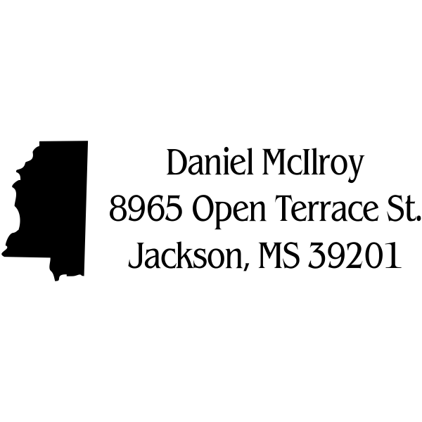Mississippi Address Stamp