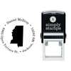 Mississippi Round Address Stamp Body and Design
