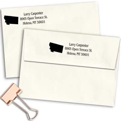 Montana Return Address Stamp - alternate view
