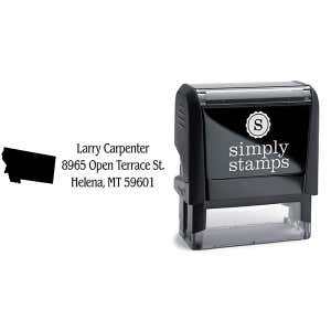 Montana Return Address Stamp Body and Design