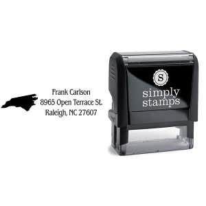 North Carolina Return Address Stamp Body and Design