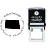 North Dakota Round Address Stamp Body and Design