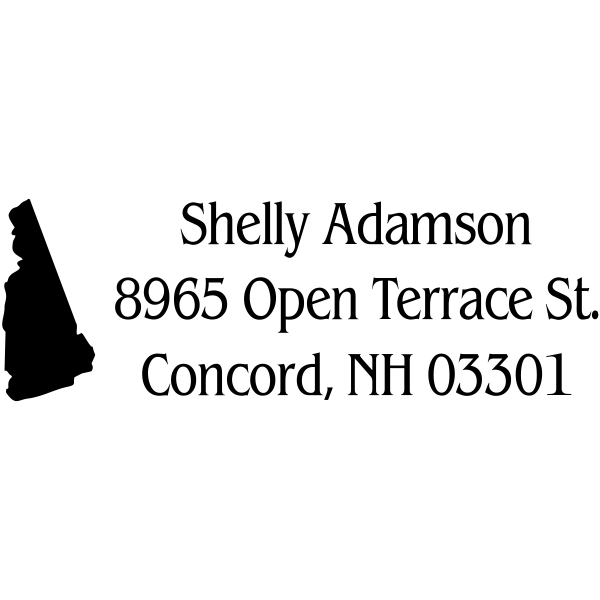 New Hampshire Custom Return Address Stamper