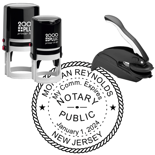 New Jersey Notary Round Seal