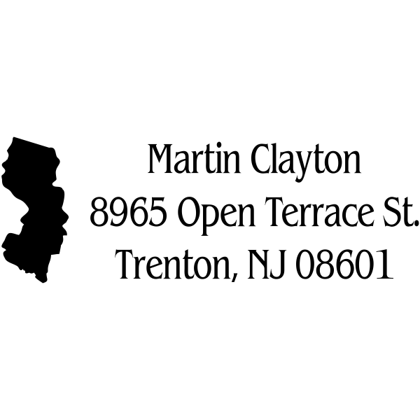 New Jersey Return Address Stamper