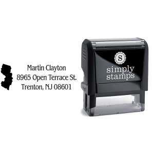 New Jersey Return Address Stamp Body and Design