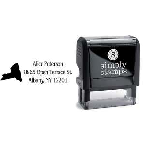 New York Return Address Stamp Body and Design