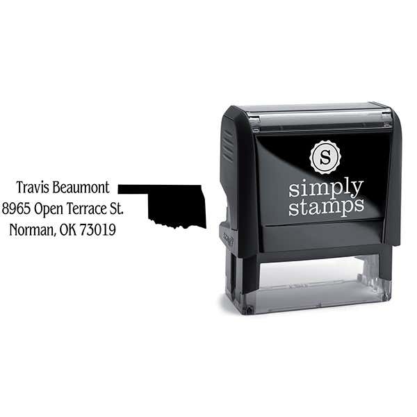 Oklahoma Return Address Stamp Body and Design