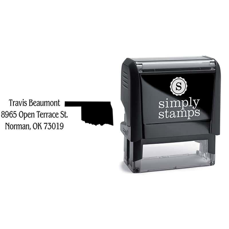 Oklahoma Return Address Stamp Body and Design