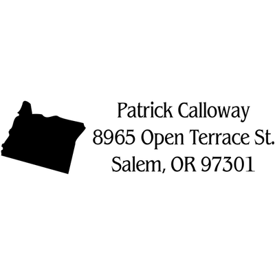 Oregon Return Address Stamp