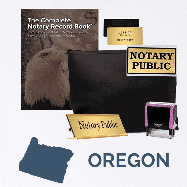 Oregon Pink Deluxe Notary Kit