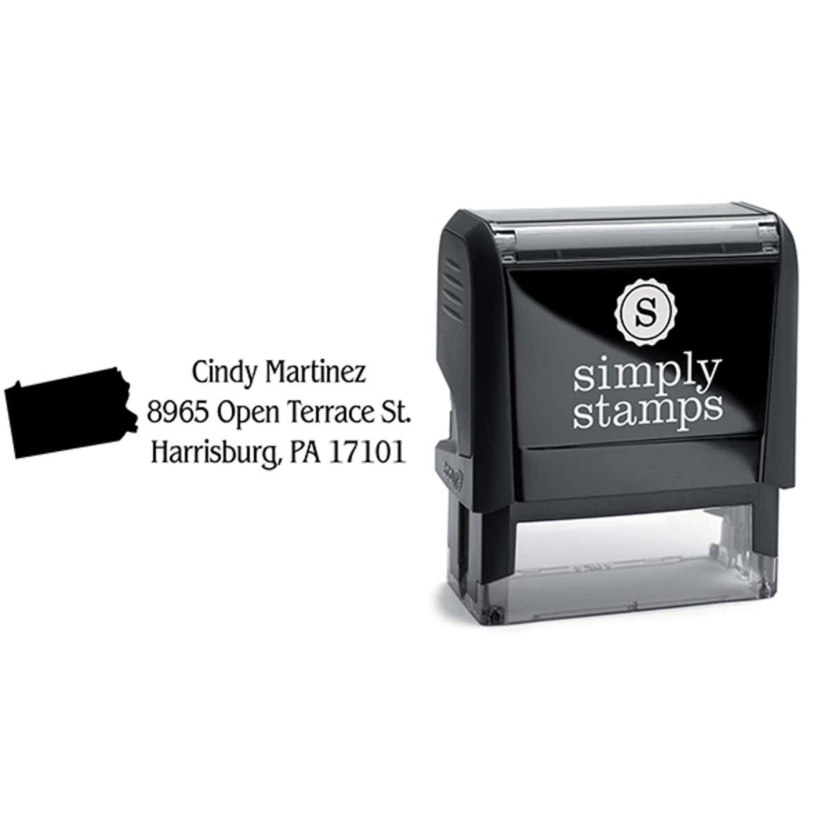 Pennsylvania Return Address Stamp Body and Design