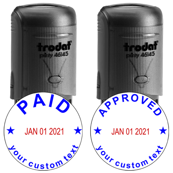 Paid/Approved Custom Dater Stamp Set