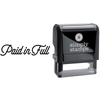 Paid in Full with Script Text Business Stamp