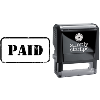 Paid in Army Stamp Lettering Business Stamp