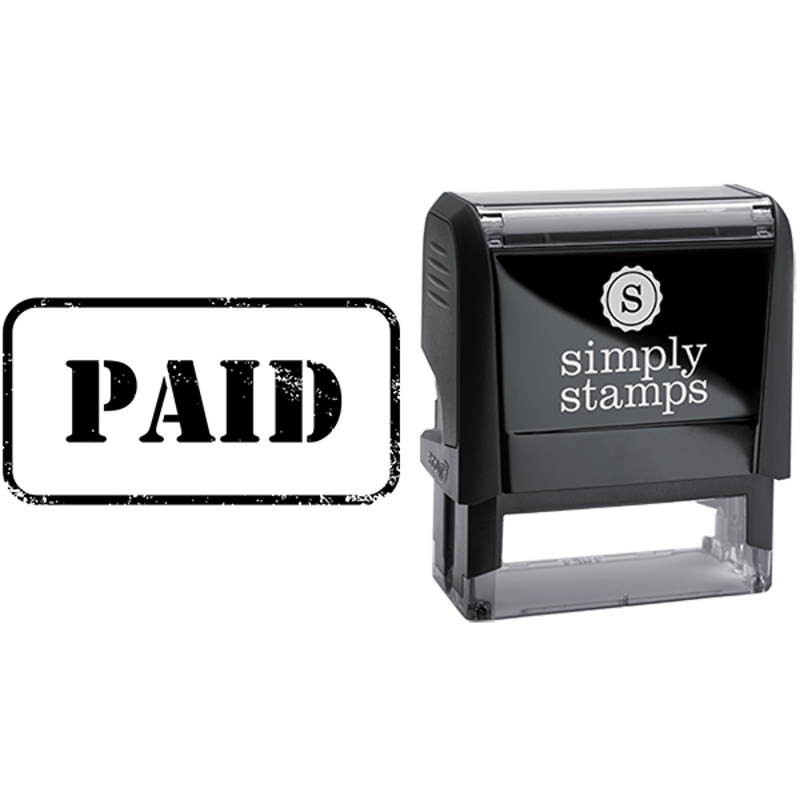 Paid in Army Stamp Lettering Business Stamp