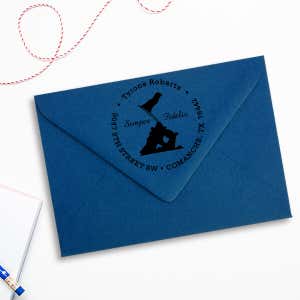 Iwo Jima Semper Fidelis Address Stamp Imprint Example
