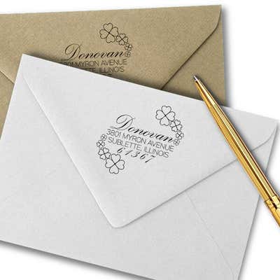 Donovan Script Address Stamp - alternate view