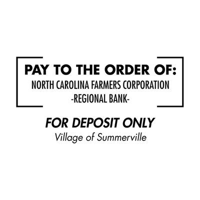 Custom For Deposit Only Financial Stamp